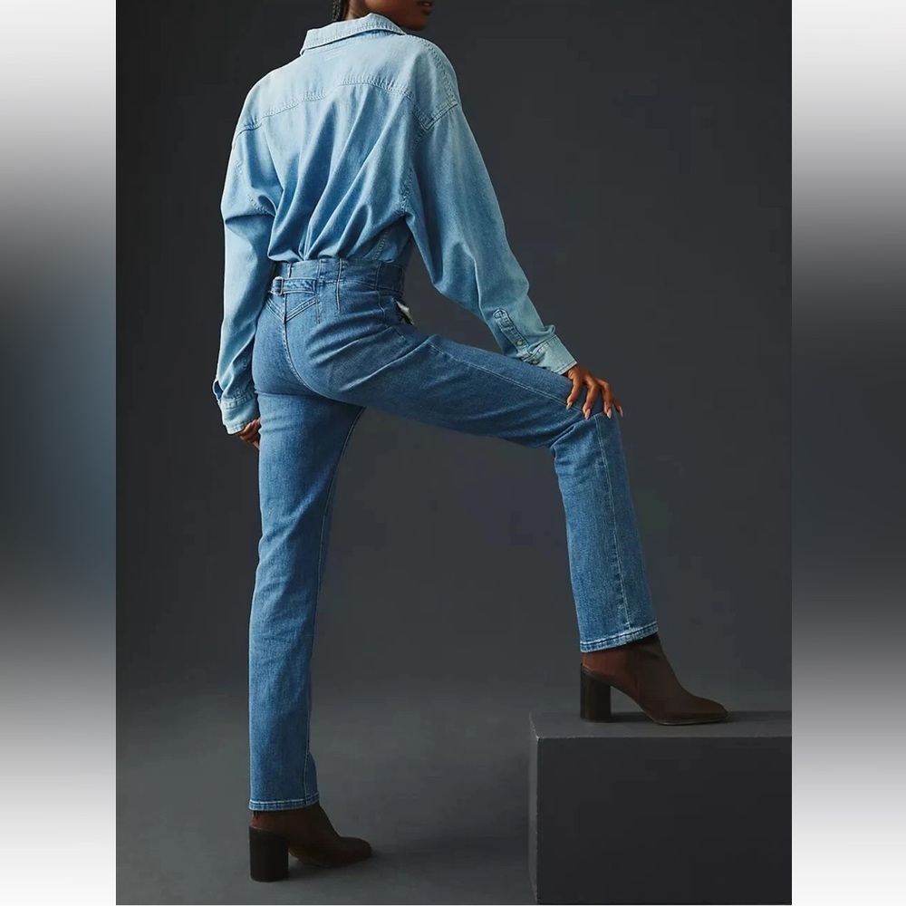 Anthropologie Maeve Bombshell Slim Straight Jeans - Picture 3 of 12